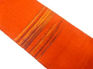 手織り節紬霞模様織出し名古屋帯